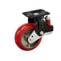 150mm Heavy duty spring loaded trolley castors wheel