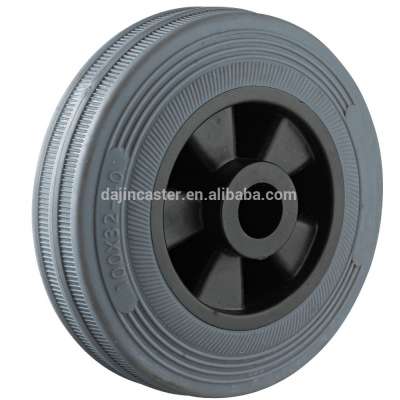 ECO-friendly artificial rubber industrial wheel only with roller bearing