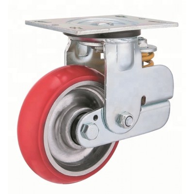 150mm PU Shock absorbing caster wheel