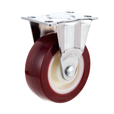 Light duty retractable plastic wheels casters