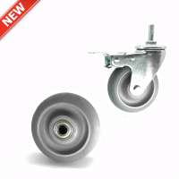 Medium duty ball bearing swivel casters with TPR wheels for trolleysnch light duty