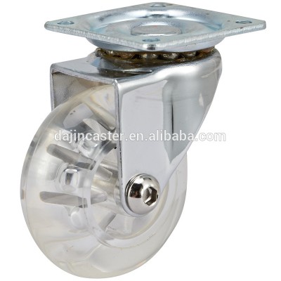 35Mm PU Swivel Small Furniture Castor Wheels