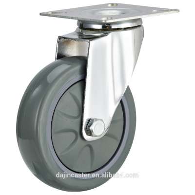 3,4,5 inch swivel ball bearing caster with polyurethane wheel