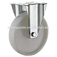 European industrial rigid top plate caster with polyolefin wheel