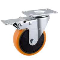 4" Rotating PP Wheel Industrial Casters With Brake