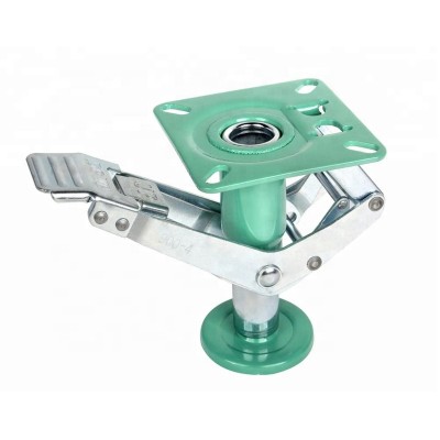 4 5 6 8 Inch Hammer Lock Heavy Duty Height Adjustable Industrial Caster Wheels Floor Truck Lock