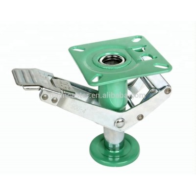 4" 5" 6" 7" 8" Japanese type caster wheel lift up top jack and floor lock