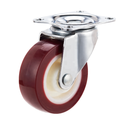 Small 2" Red PU Industrial Caster wheels