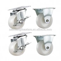 Light Duty Caster Wheels Set 4pcs Garden Use Plastic Wheels 1.5 inch