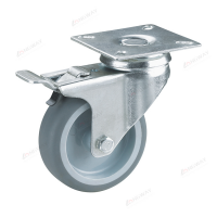 Long way stable 100 mm 120 kg bearing top plate swivel suitcase caster wheels