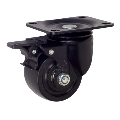 1.5" 2" 2.5" 3" Low profile pp caster wheel with total brake