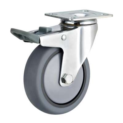 Factory Price Noiseless Dinning Service TPR Cart Caster Wheel