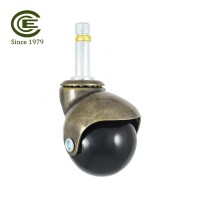 CCE Caster 50mm PP Brass Copper Ring Furniture Casters Ball Wheels